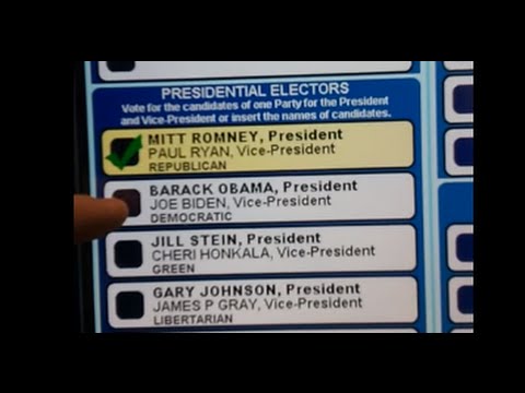 VOTE INCORRECTLY REGISTERED - 2012 PRESIDENTIAL ELECTION