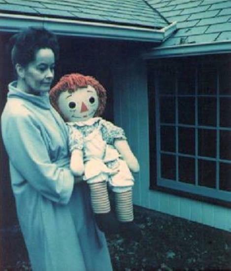 Lorraine Warren with Annabelle Doll