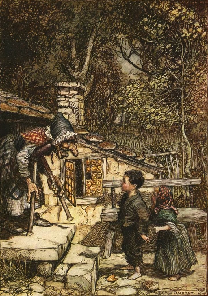 Hansel and Gretel Illustration by Arthur Rackham, 1909 