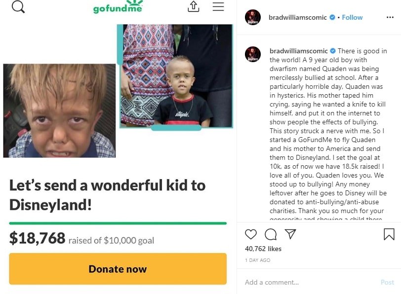 Quaden Bayles Go fund me