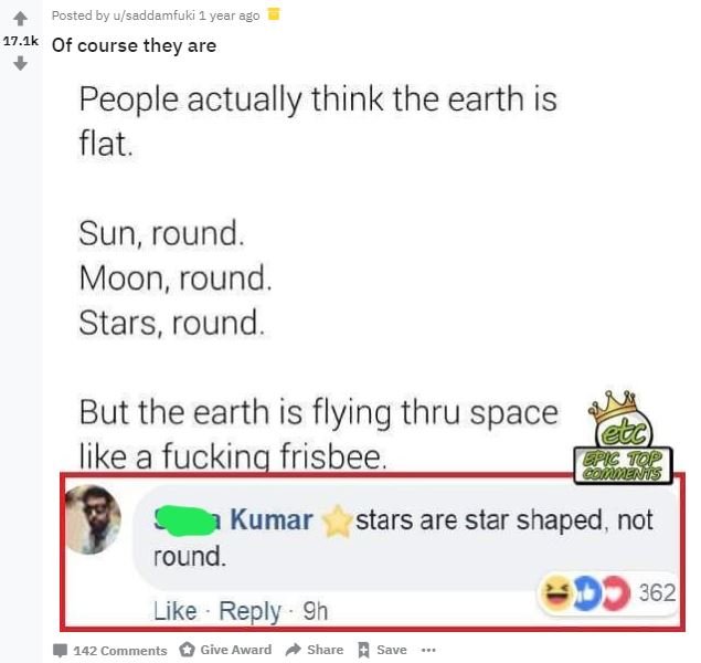 22. Duhh, that's why they are named Stars.