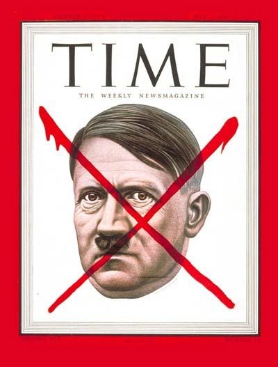 Hitler with red X