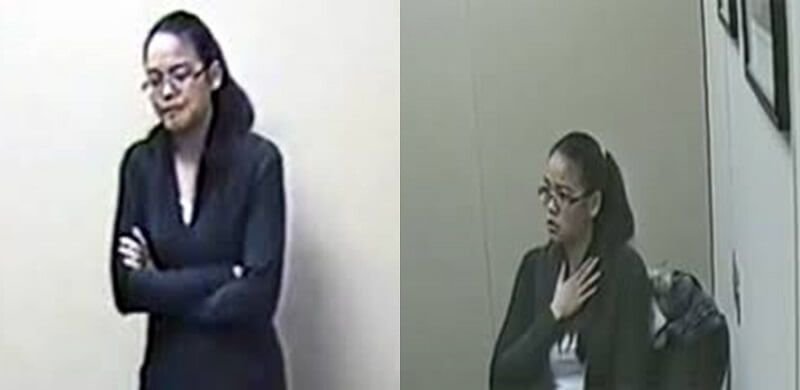 Jennifer Pan during interrogation.