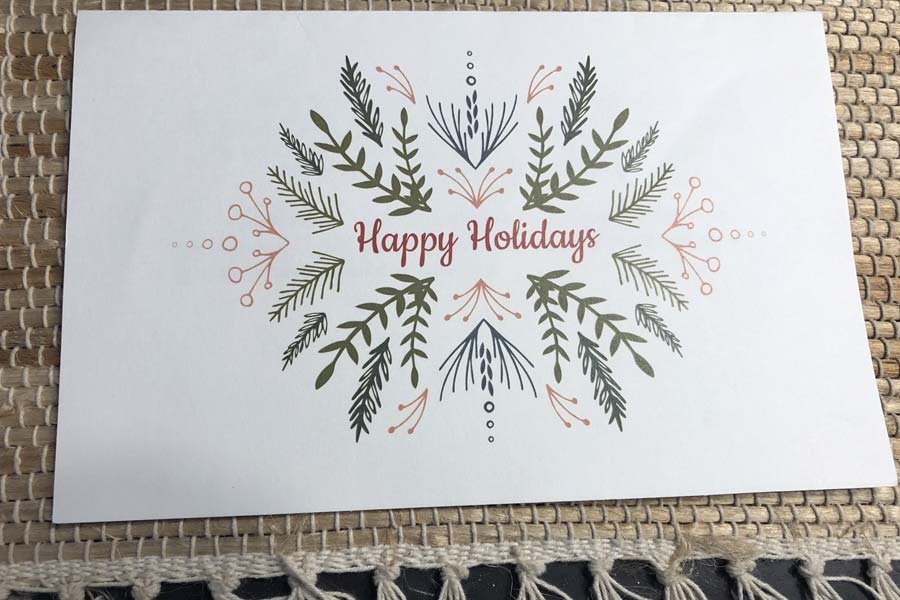 Happy Holidays gift cards from Michael Esmond