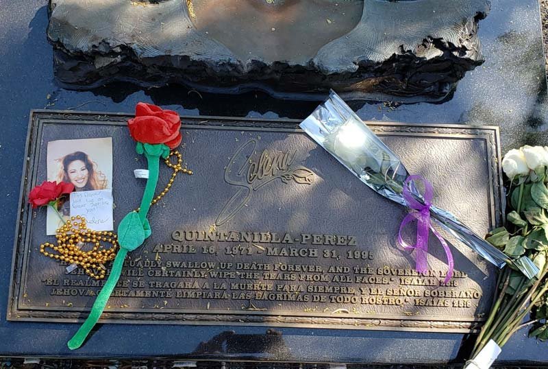 Selena Quintanilla Perez's gravesite. 
April 16, 1971 - March 31, 1995