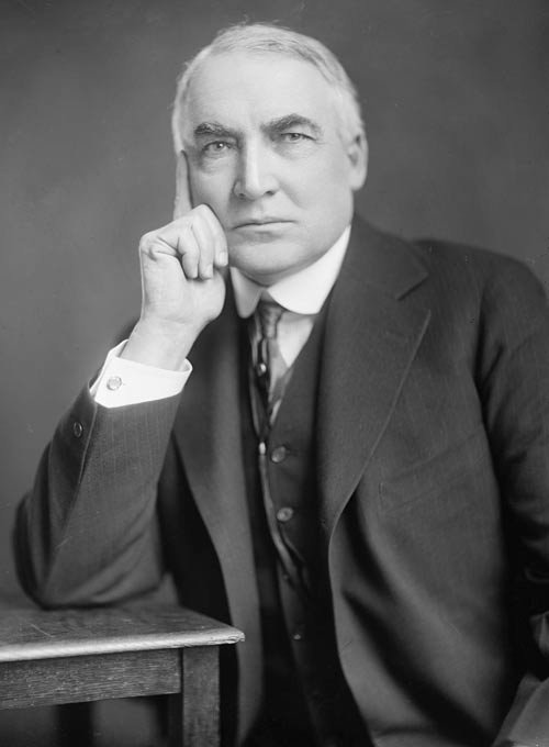 United States' 29th president, Warren Harding