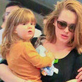 Angelo Adkins with his mother, Adele