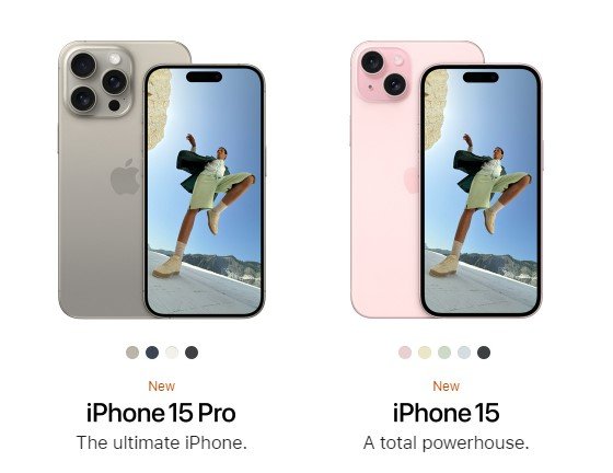 iphone 15 pro and Iphone 15 image